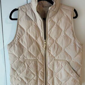 J. Crew Women's Quilted Vest - Beige